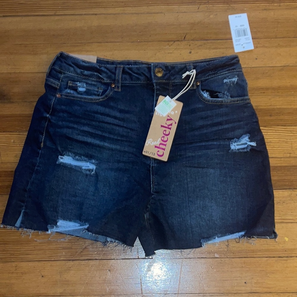 Denim medium blue shorts